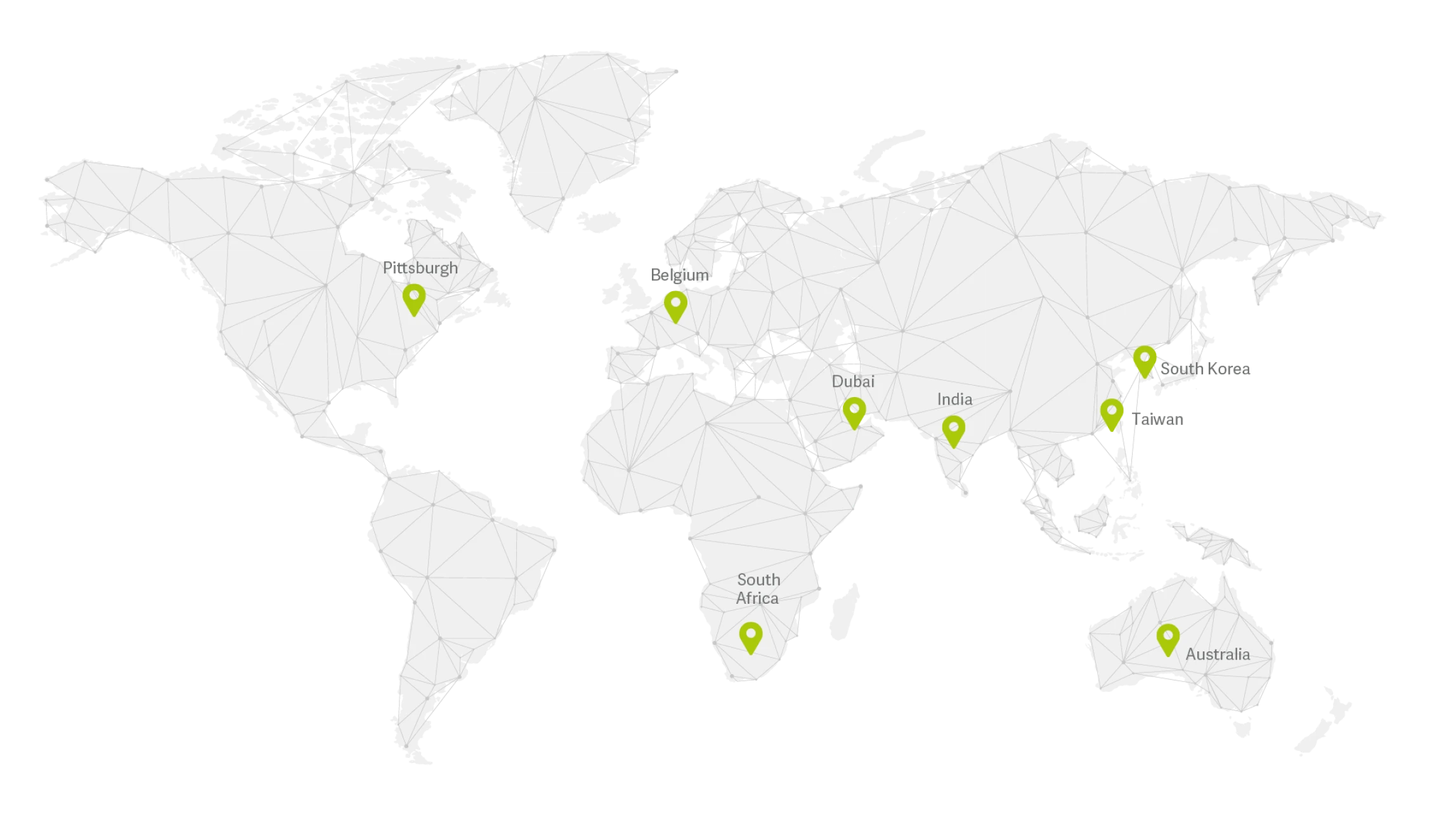 Global delivery map